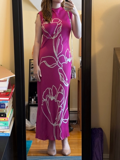 maeve mock neck midi slip dress New Anthropologie Maeve Cowl Neck Slip Midi Dress Size Large MSRP: $170