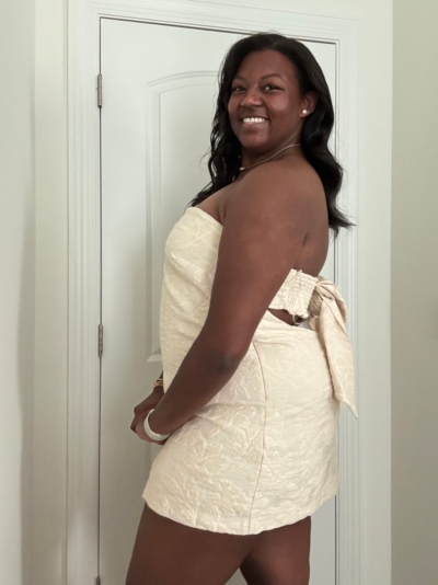 Textured Shift Mini Dress | Nuuly