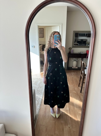 Ditsy Embroidered Midi Dress | Nuuly