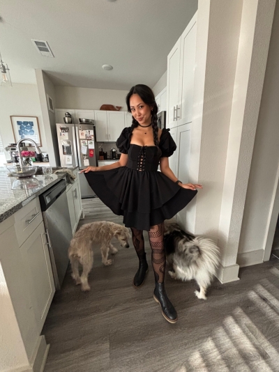 Lace-Up Party Dress | Nuuly