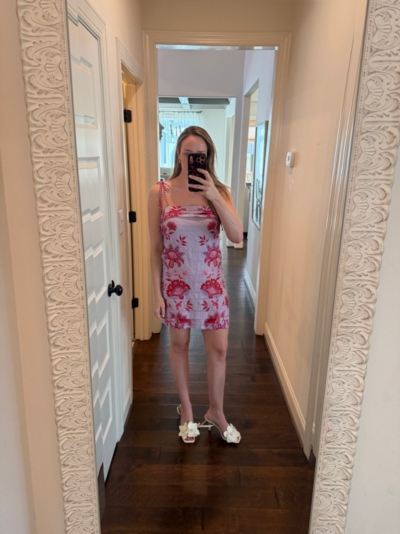 Porcelain Garden Linen Mini Dress | Nuuly