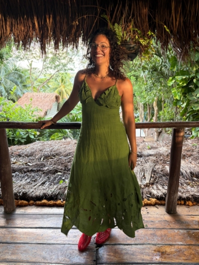 Leaf Cutwork Sleeveless Midi Dress | Nuuly