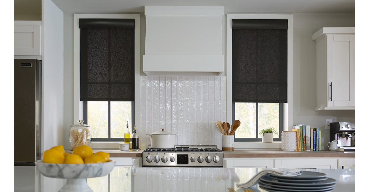 ELEMENTS® ECHO Roller Shade Collection | Modern Kitchen 
