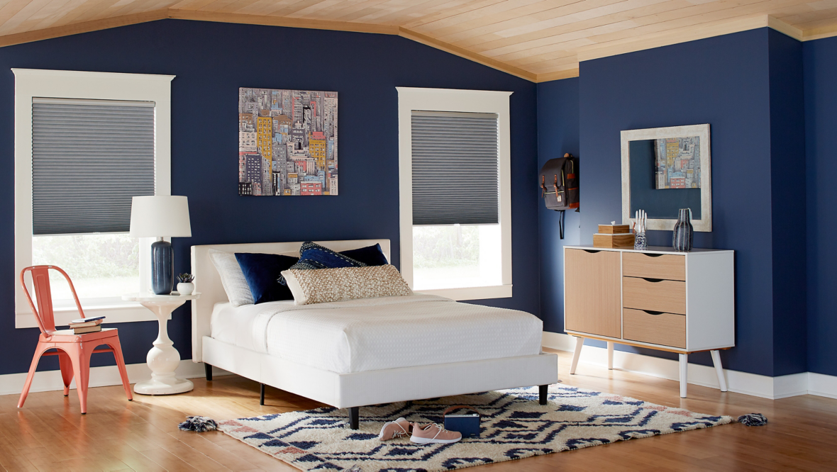 ELEMENTS® Cordless Cellular Shades | Teen Bedroom