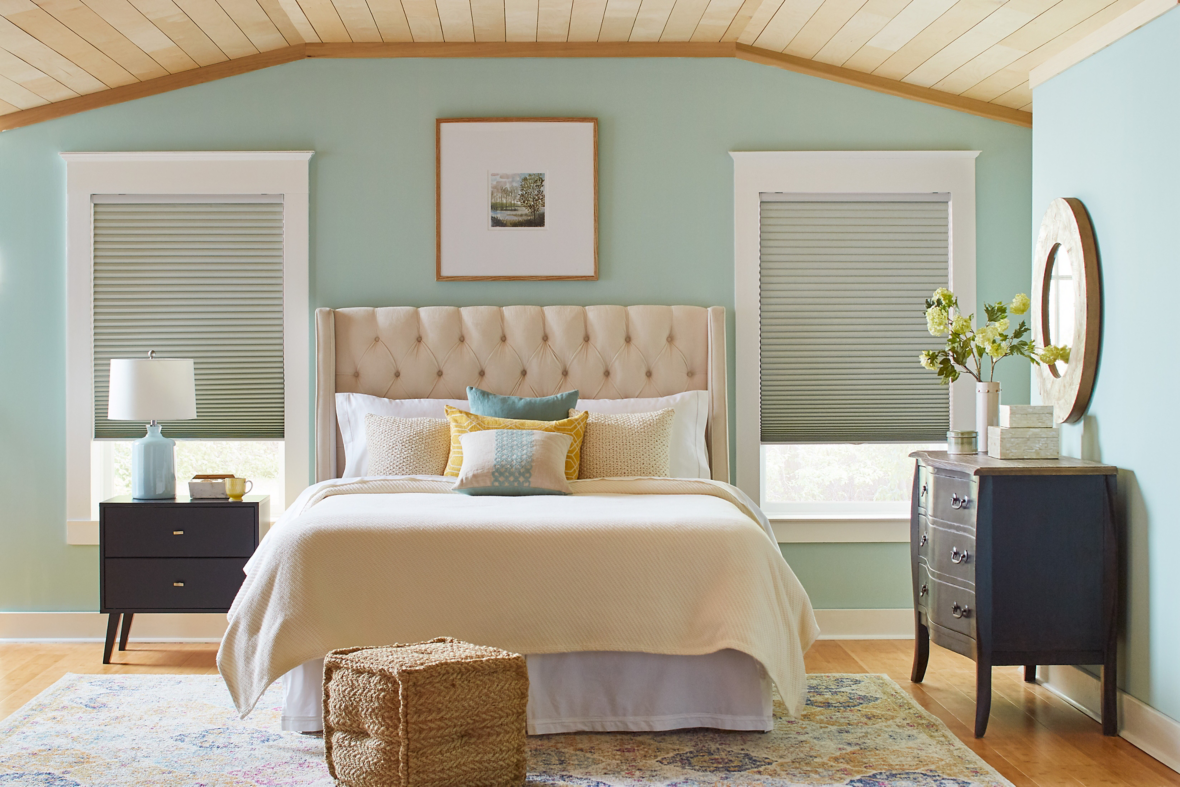 ELEMENTS® Cordless Cellular Shades | Coastal Bedroom 