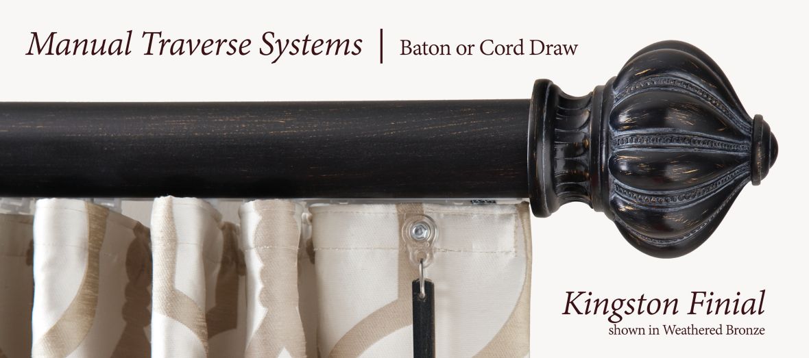 Manual Traverse Systems Baton or Cord Draw