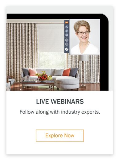 Live Webinars Follow along with industry experts.