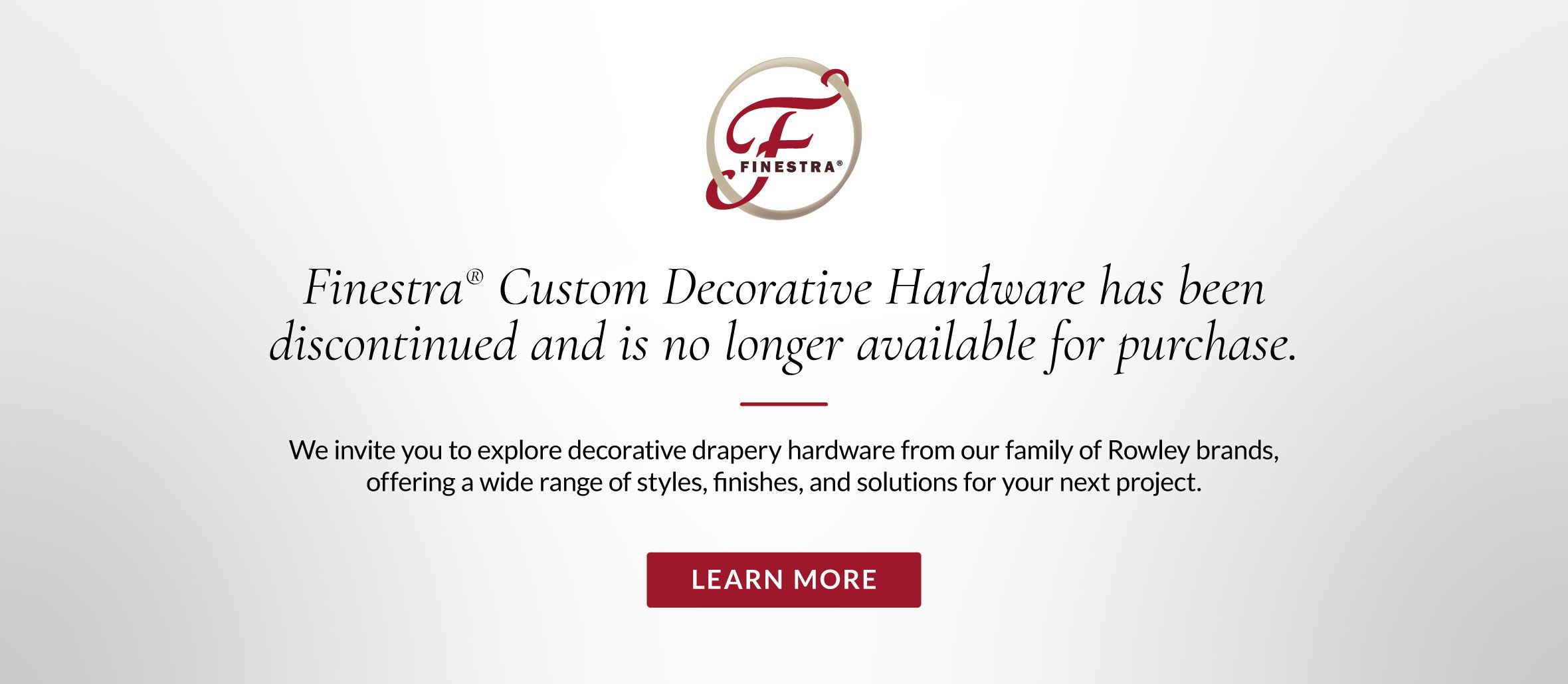 Finestra Custom Decorative Hardware Discontinued