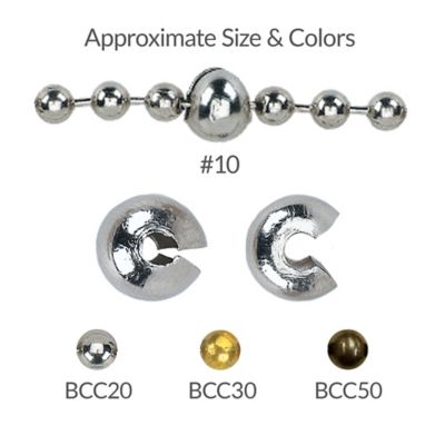 Crimp Stops for Metal Bead Chain