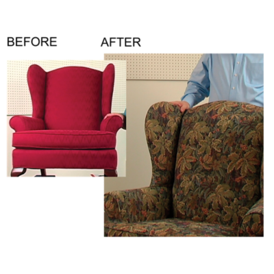 How To Reupholster A Wingback Chair Dvd Rowley