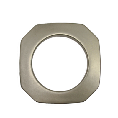 15 Plastic Square Grommets/ Matte Nickel Rowley Rowley