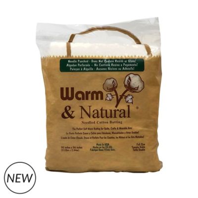 Natural Cotton Quilt Batting Full Size