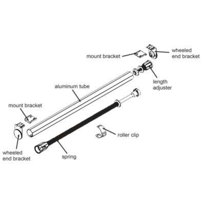 EZ Rise Cordless Roman Spring Shades Starter Kits Rowley