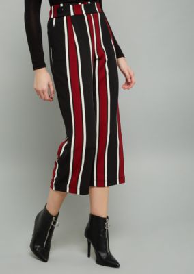 striped gaucho pants