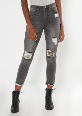 dark gray mom jeans