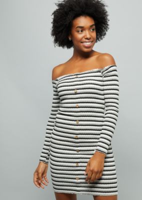 rue 21 black and white striped dress