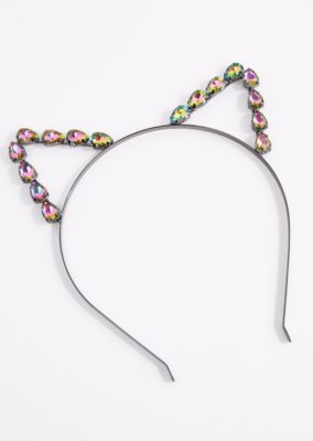 Rainbow Gem Cat Ear Headband | Hair Tools & Accessories | rue21