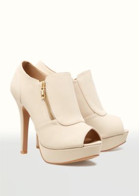cream platform boots