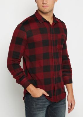 boys burgundy flannel