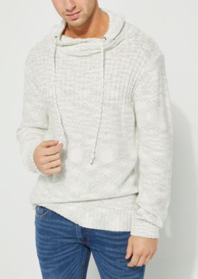 wrap neck hoodie