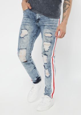 supreme jeans red stripe