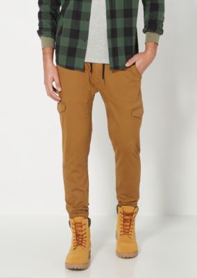 camel cargo joggers