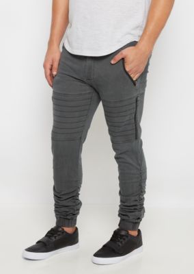 moto twill joggers