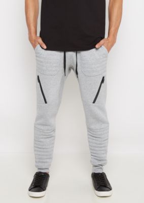 moto fleece jogger pants