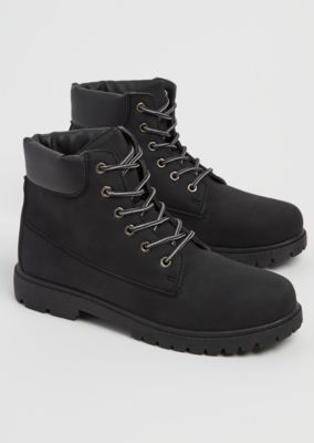 Black Faux Leather Hiking Boot | Hiking Boots | rue21