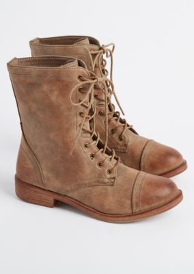 tavie leather combat boot