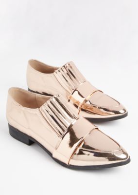 rose gold tuxedo shoes