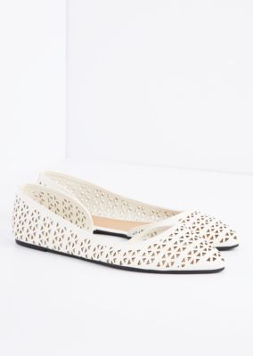 ivory pointed flats