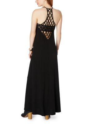 Black Lattice Maxi Dress | Casual Dresses | rue21