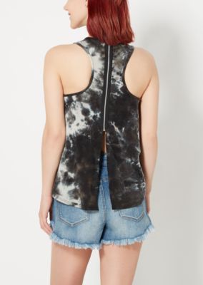black tie dye tank top