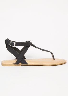 studded strappy flat sandals