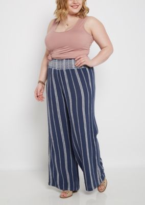 plus striped pants