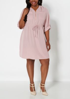 lavender shirt dress