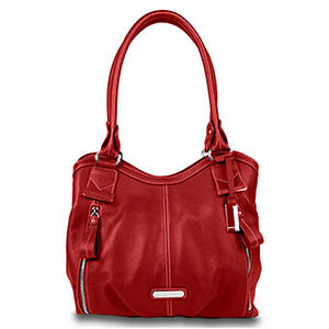 Ellen Tracy Leather Satchel Handbag - Kyla - Scarlet | SamsClub.com ...