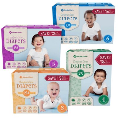 member's mark comfort care baby diapers