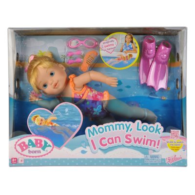 mommy look i can swim baby born