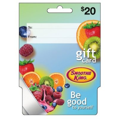 Smoothie King 40 Multi Pack 2 20 Gift Cards