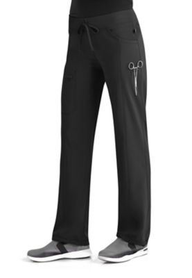 high rise scrub pants