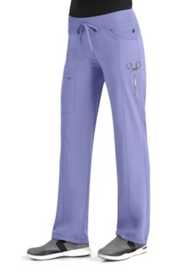 high rise scrub pants