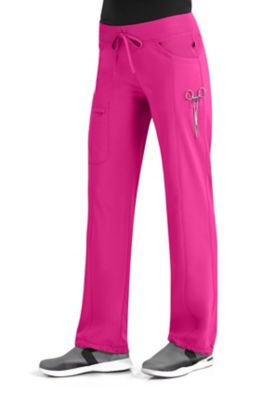 infinity by cherokee elastic waist jogger scrub pants with certainty