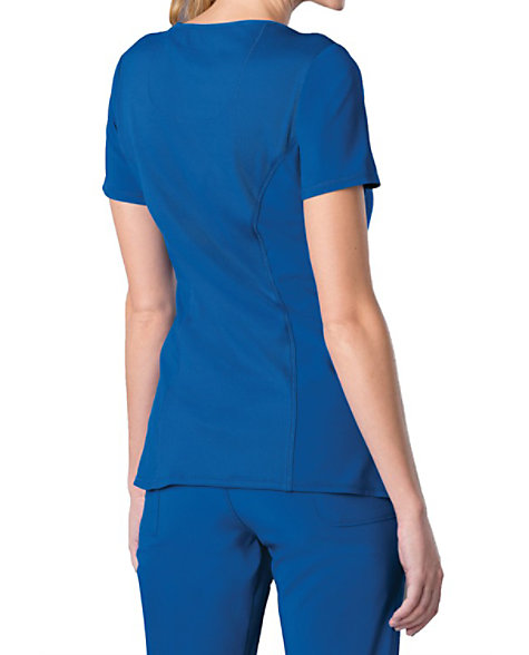 Infinity By Cherokee Solid Mock Wrap Scrub Tops With Certainty | Scrubs ...