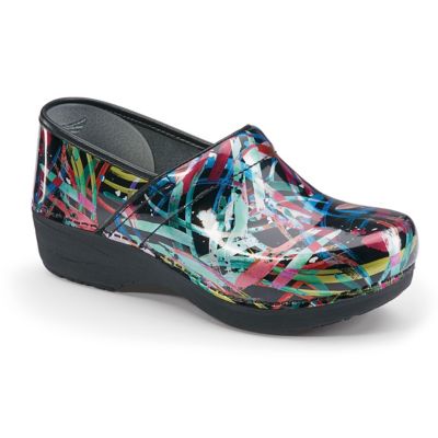 Dansko Pro XP 2.0 Multi Brushstroke Patent Nursing Clogs | Scrubs & Beyond