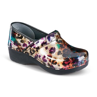 leopard dansko clogs