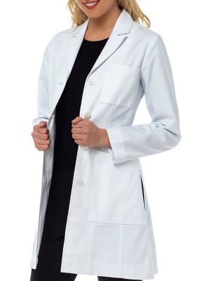 Med Couture Katherine Herringbone Cotton Lab Coat | Scrubs & Beyond