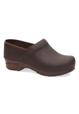 brown nursing clogs