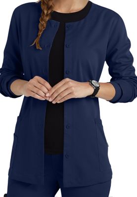 Urbane Ultimate Aubrey Button Front Scrub Jackets Scrubs Beyond